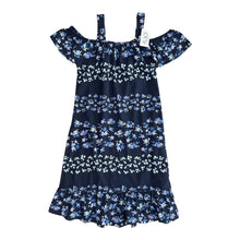 Cargar imagen en el visor de la galería, Vestido Azul con Florecitas - NUEVO