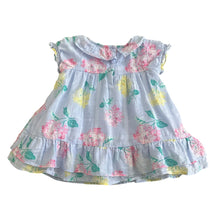 Cargar imagen en el visor de la galería, Vestido Celeste con Flores