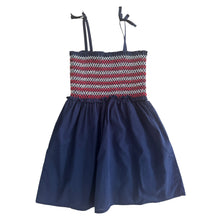 Cargar imagen en el visor de la galería, Vestido Azul con Rojo y Blanco

