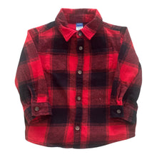 Cargar imagen en el visor de la galería, Camisa de Cuadros Rojo y Negro
