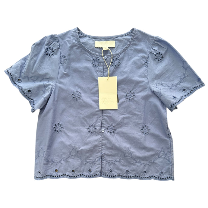 Top Celeste con Ojetes - NUEVO