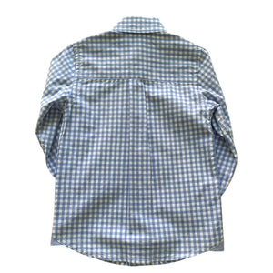 Camisa de Cuadritos Celeste