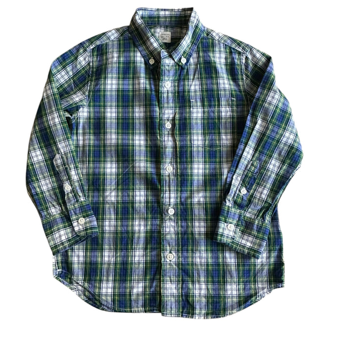 Camisa de Cuadros Azul y Verde