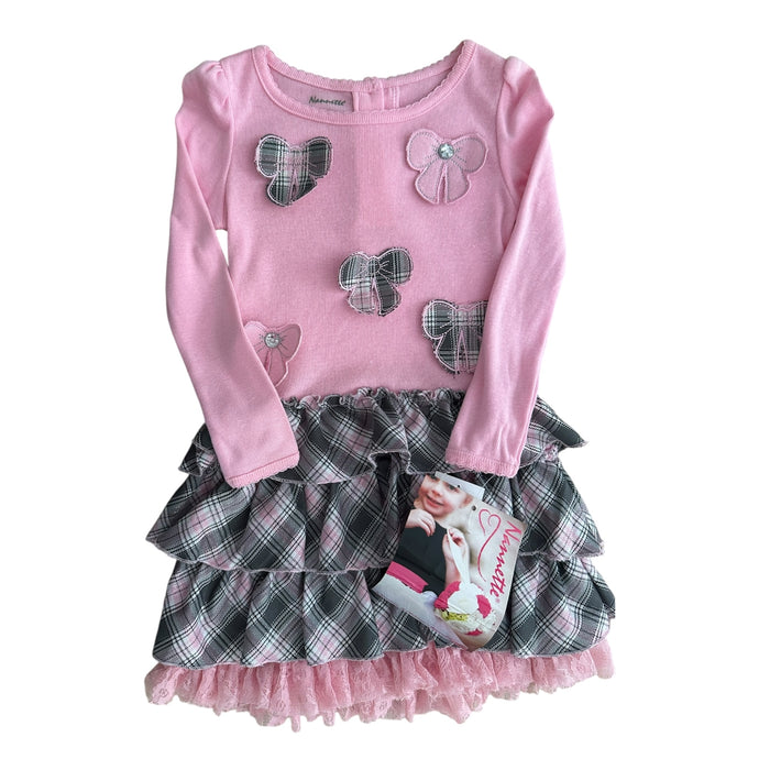 Vestido Rosado con Gris - NUEVO