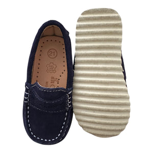 Mocasines en Suade Azul