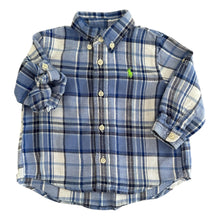 Cargar imagen en el visor de la galería, Camisa de Cuadros Celestes
