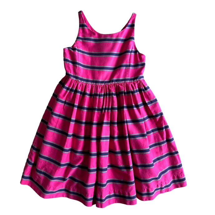 Vestido Fucsia con Líneas