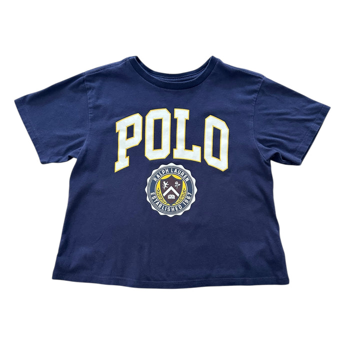 Cropped T-shirt Polo Azul