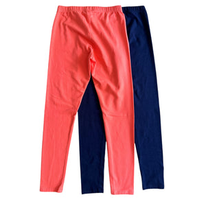 Set de Leggings Azul y Coral