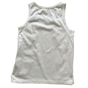 Tank Top Blanco con Flecos