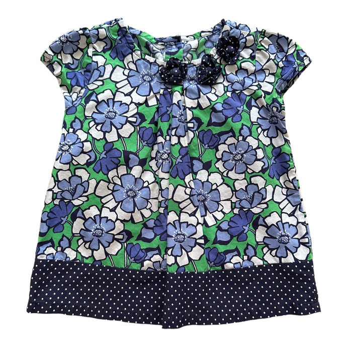 Blusa de Flores Azules