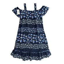 Cargar imagen en el visor de la galería, Vestido Azul con Florecitas - NUEVO
