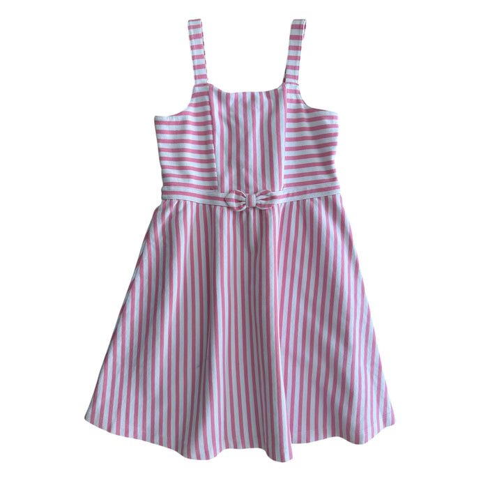 Vestido de Líneas Rosadas