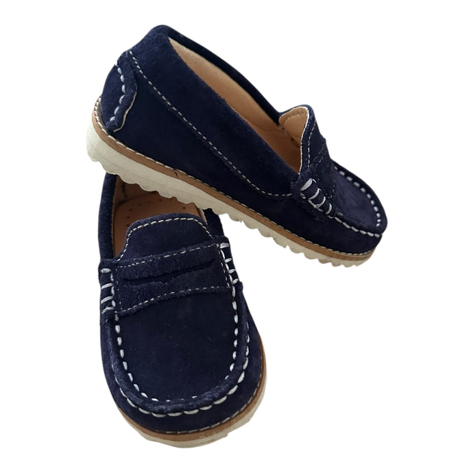 Mocasines en Suade Azul