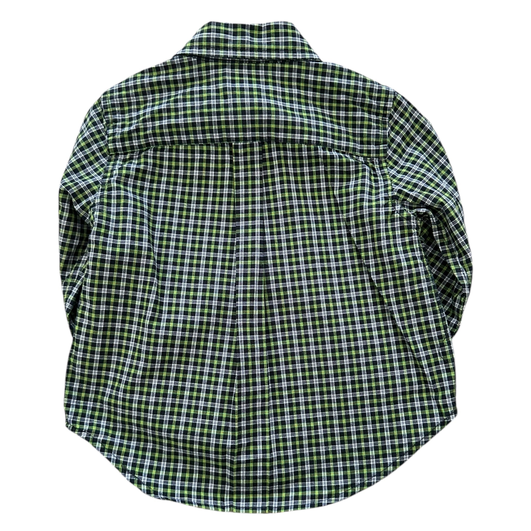 Camisa de Cuadritos Verde y Negro - Main Image