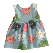 Cargar imagen en el visor de la galería, Vestido Celeste de Flores
