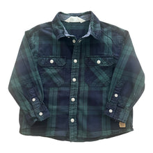 Cargar imagen en el visor de la galería, Camisa de Cuadros Azul y Verde
