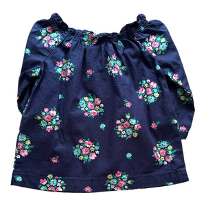 Blusa Azul con Flores