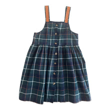 Cargar imagen en el visor de la galería, Vestido de Cuadros Azul y Verde
