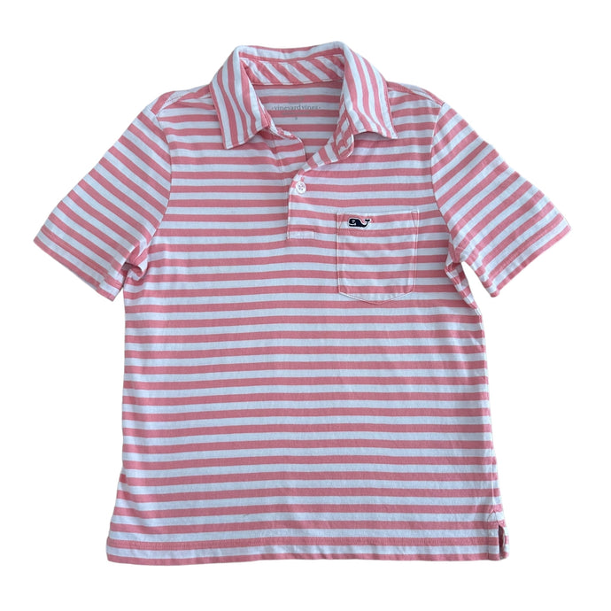 Polo de Líneas Rosadas