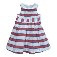 Cargar imagen en el visor de la galería, Vestido de Líneas Rojo y Azul
