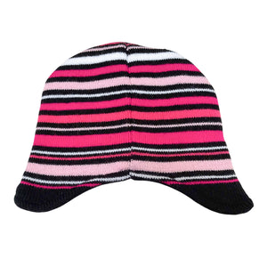 Gorrito de Líneas Rosadas