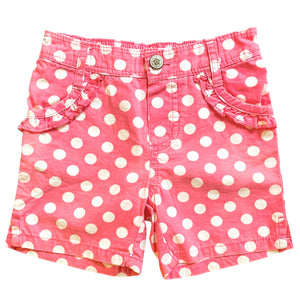 Short Rosado con Puntos Blancos