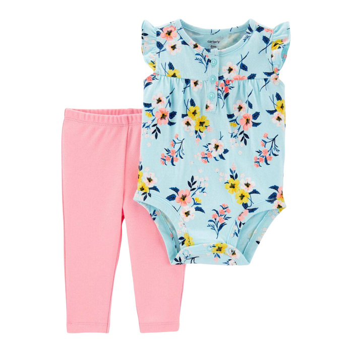 Body de Flores + Leggings - NUEVO